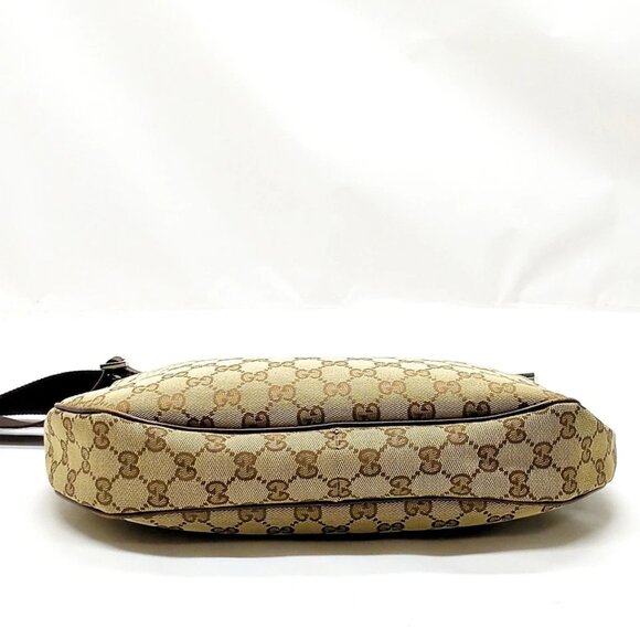Gucci Shoulder Bag Brown Canvas 417-070325 - Picture 5 of 13